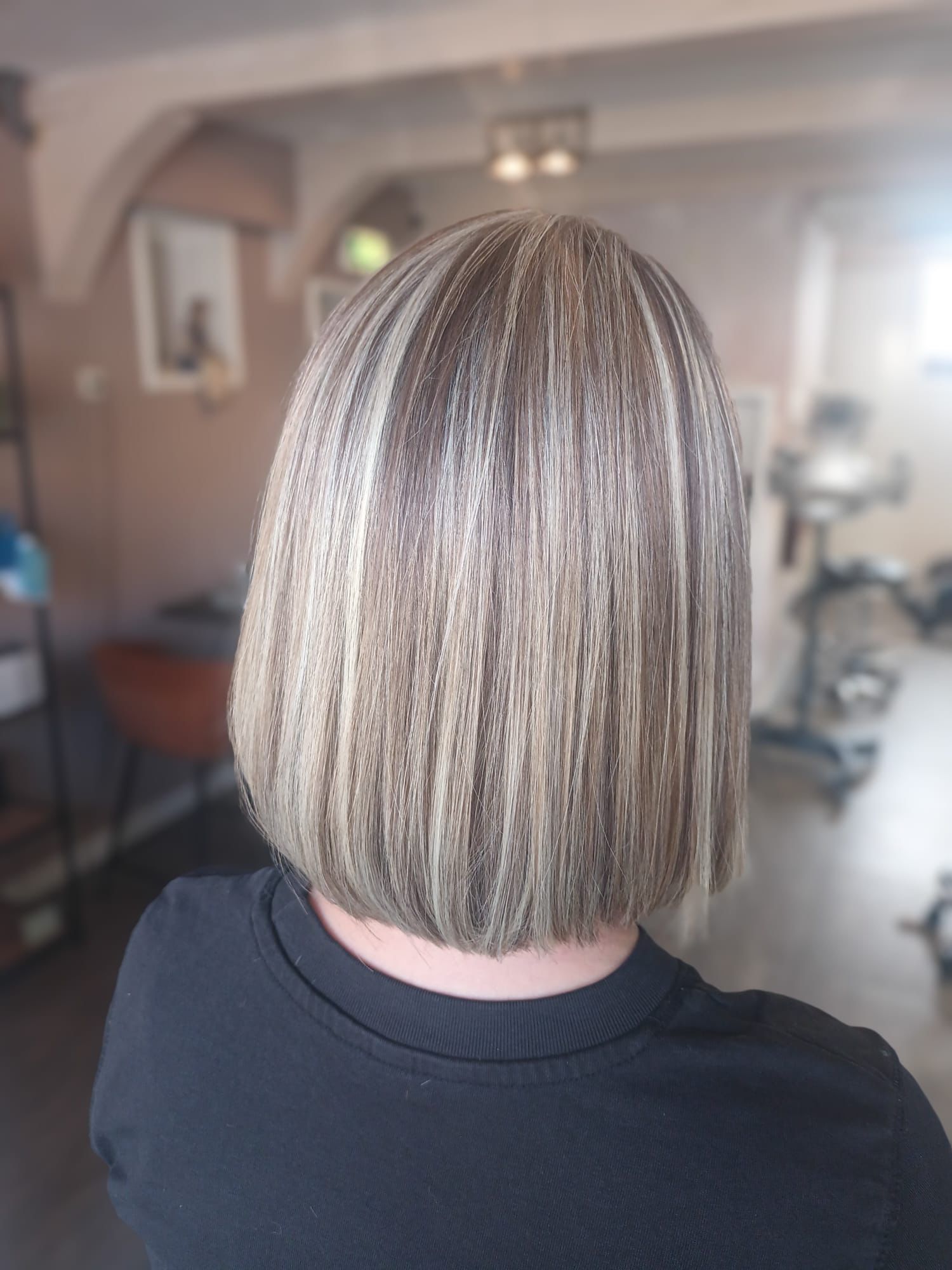 Ash blond bob